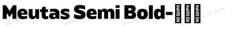 Meutas Semi Bold字体转换